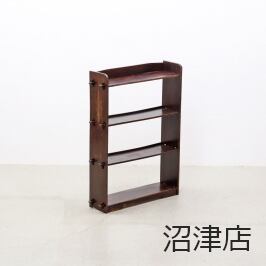 【沼津店】 レトロ 無垢材 楔 クサビ 本棚 シェルフ 飾り棚 ラック 書庫 収納 ヴィンテ ージ RCT31245