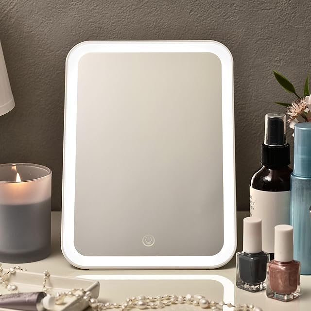 女優ミラー、ハリウッド【2025 新登場】スマートな卓上化粧鏡 LED用