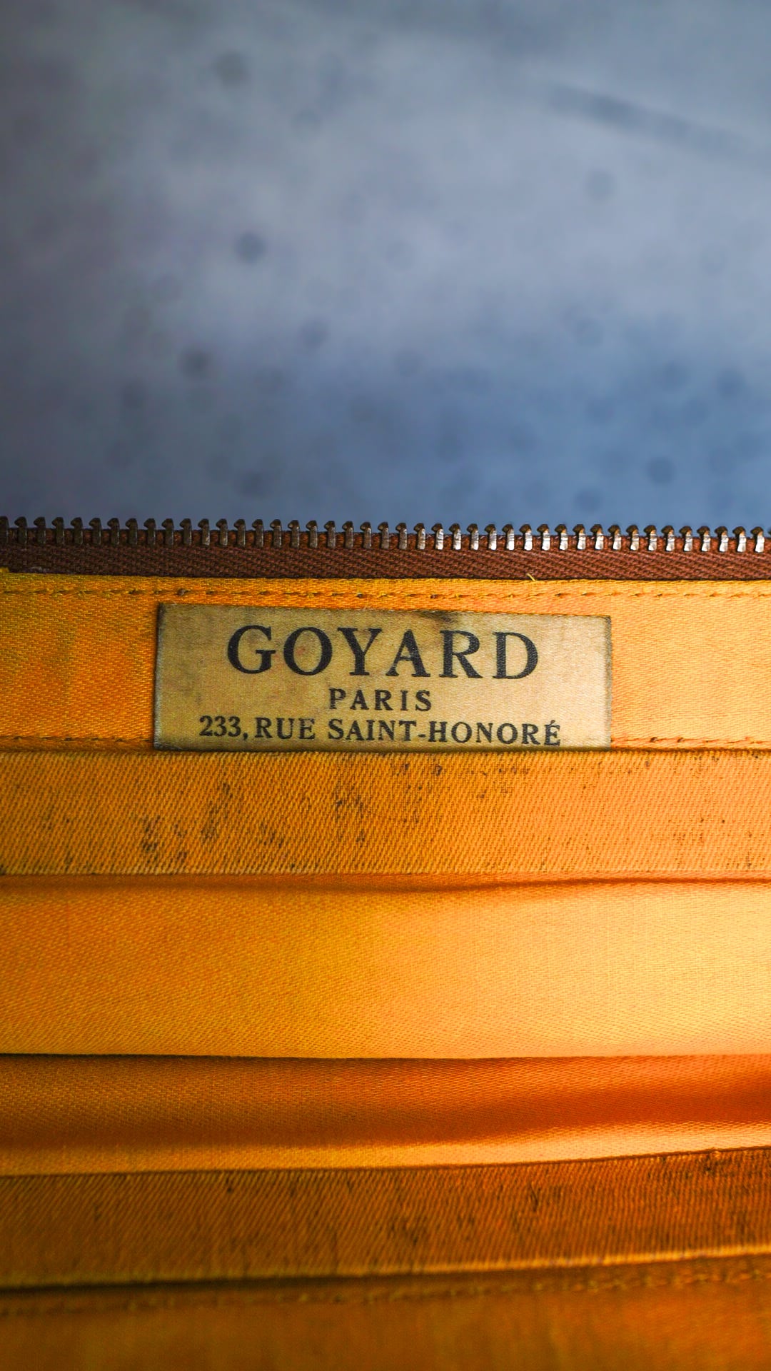 1970s】GOYARD ゴヤール シェブロン柄 トート バッグ 《ジャガード織