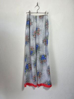 import sheer flower pants Vintage