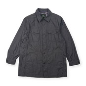 THE SCOTCH HOUSE ザ スコッチハウス 裏チェック ミリタリー風 ジャケット LL/グレー メンズ