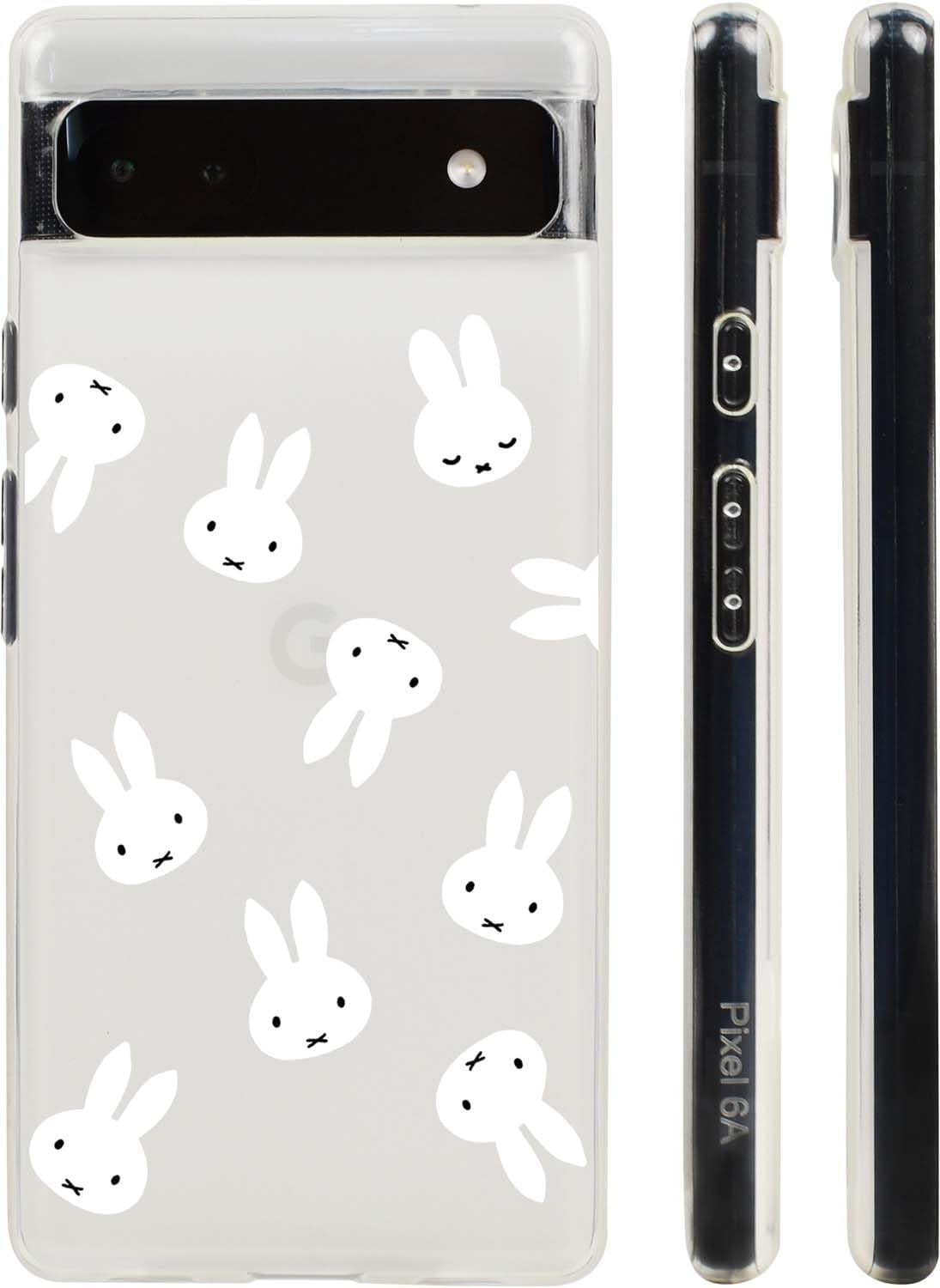ミッフィー Google Pixel 7a 用 ケース スマホケース グーグ ルピクセル 7a カバー かわいい TPU レンズ保護 指紋防止 ワイヤレス充電対応 クリア
