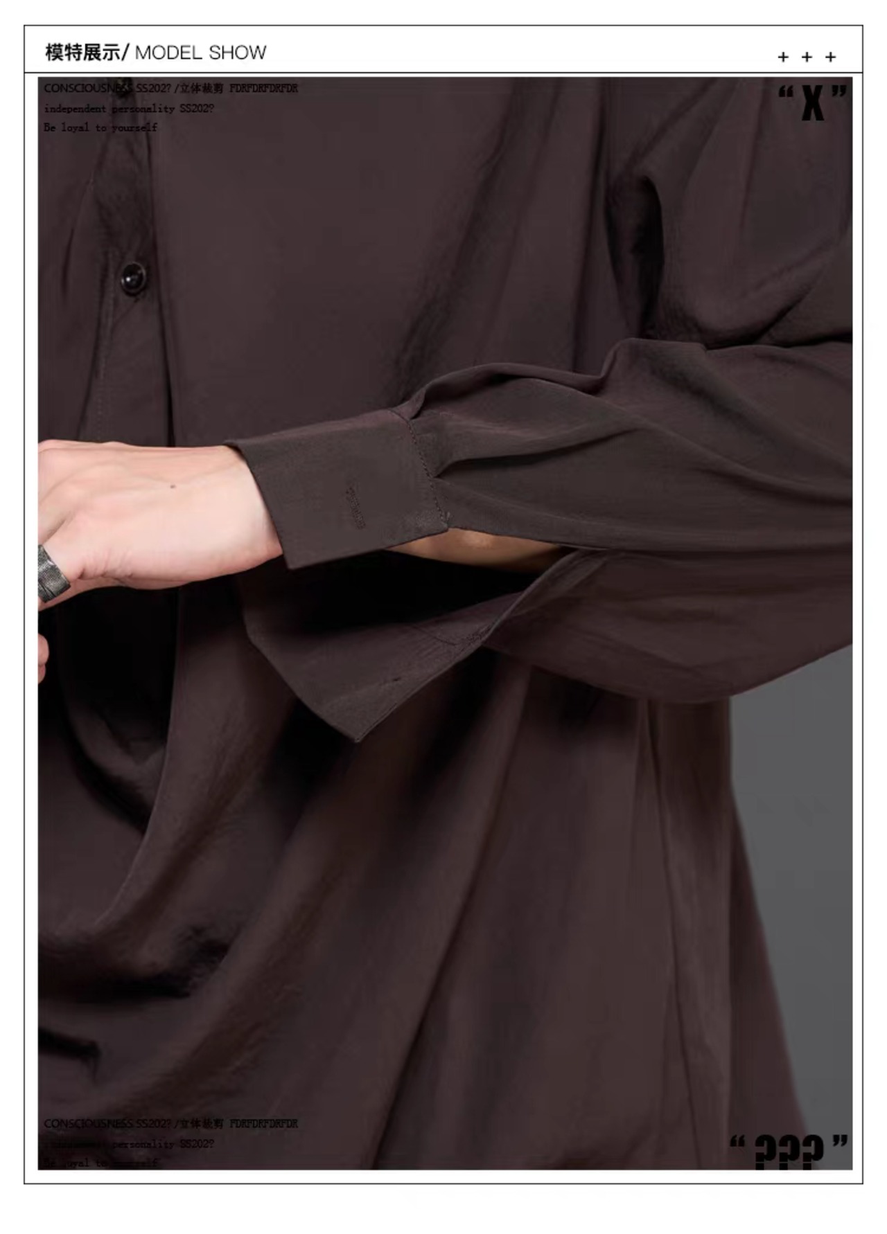 RFDRFD 26AW アシンメトリーロングドレープシャツ