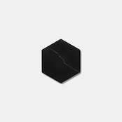 MARBLE HEXAGON COASTER - Nero marquina