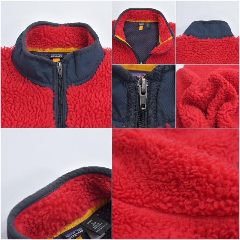 ビンテージ　Patagonia フリースボアベスト レッド 1996年製 USA製 patagonia パタゴニア シンチラ フリース ベスト 赤系