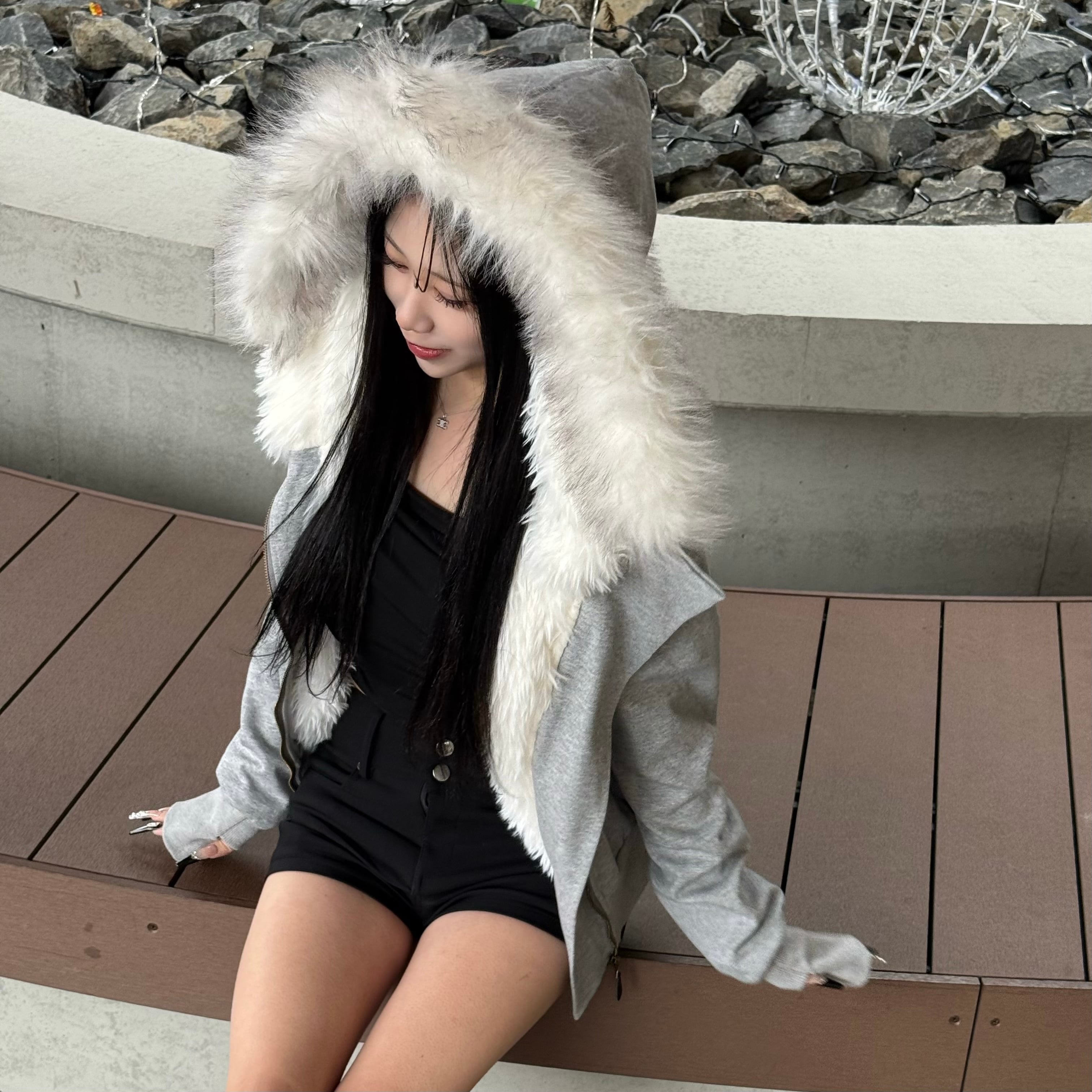 REKNA フェイクファー ブルゾン アウター | rekna