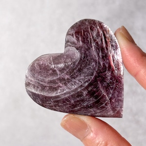 レピドライト ハート * Lepidolite * 天然石