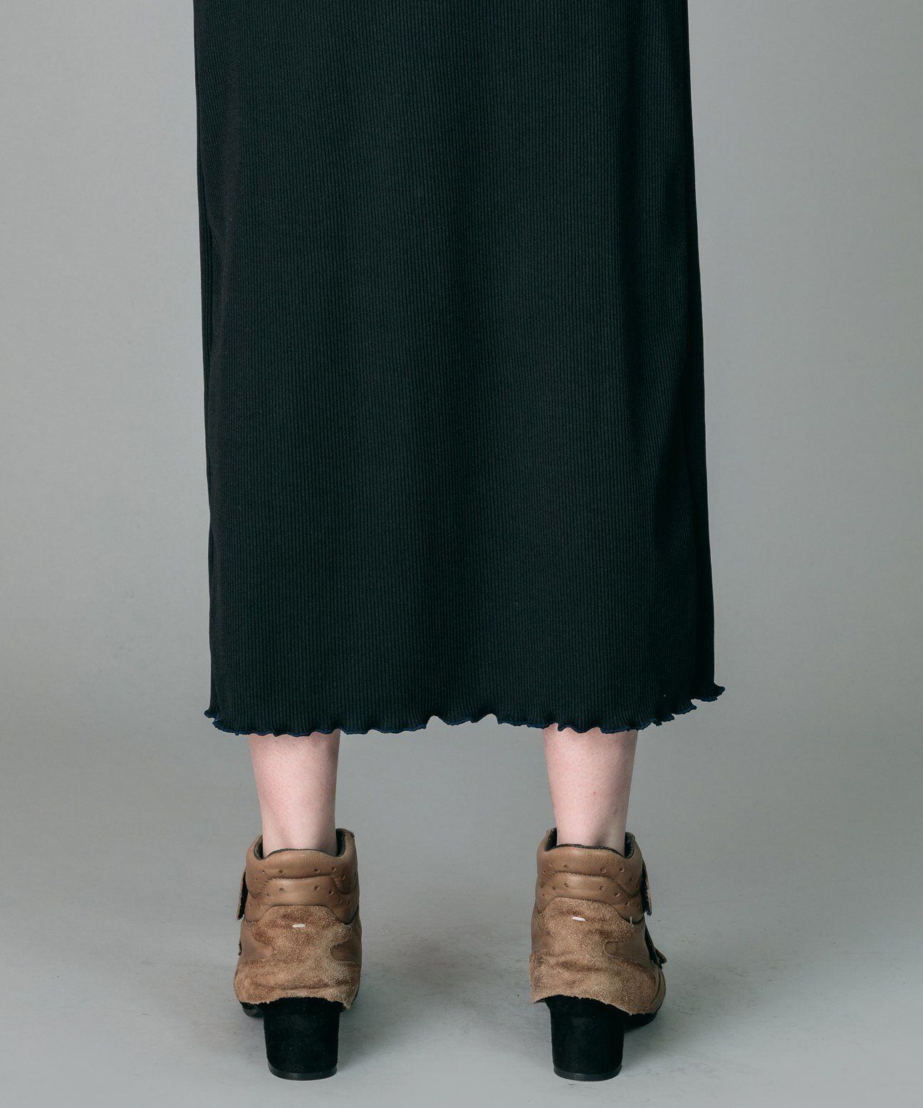NON TOKYO / 2020A/W RIB TIGHT SKIRT (BLACK) | IAAAM ONLINE STORE