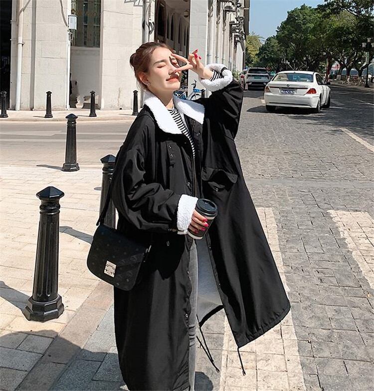 満場の注目を集めて登場する シンプル 中・長セクション 学生 新品 コート 快適である 立ち襟