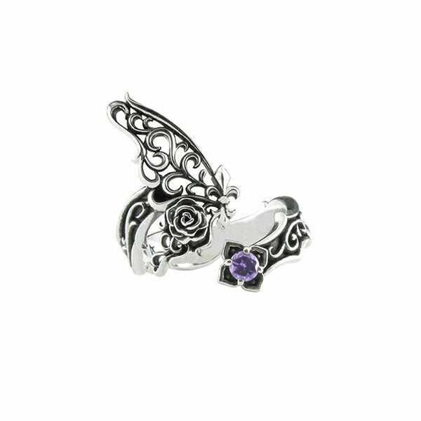 パピヨンローズリング シルバーリング AKR0031 Papillon rose ring