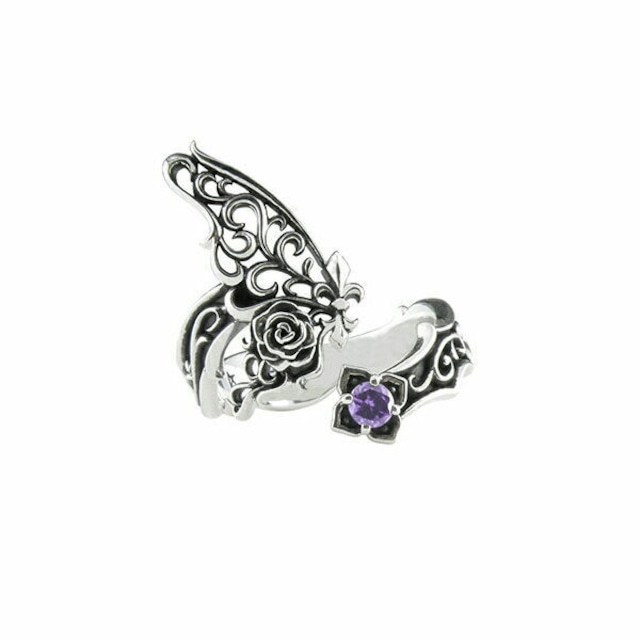 パピヨンローズリング シルバーリング AKR0031 Papillon rose ring silver ring シルバーアクセサリー Silver jewelry