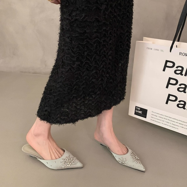 rhinestone mule 10828