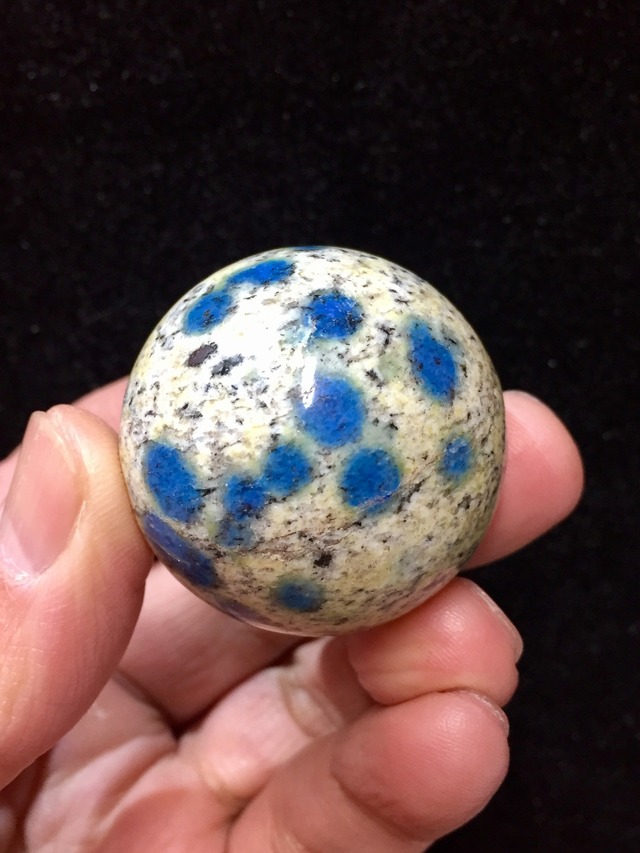 1) K2・ディープブルー「アズライトINグラナイト」スフィア