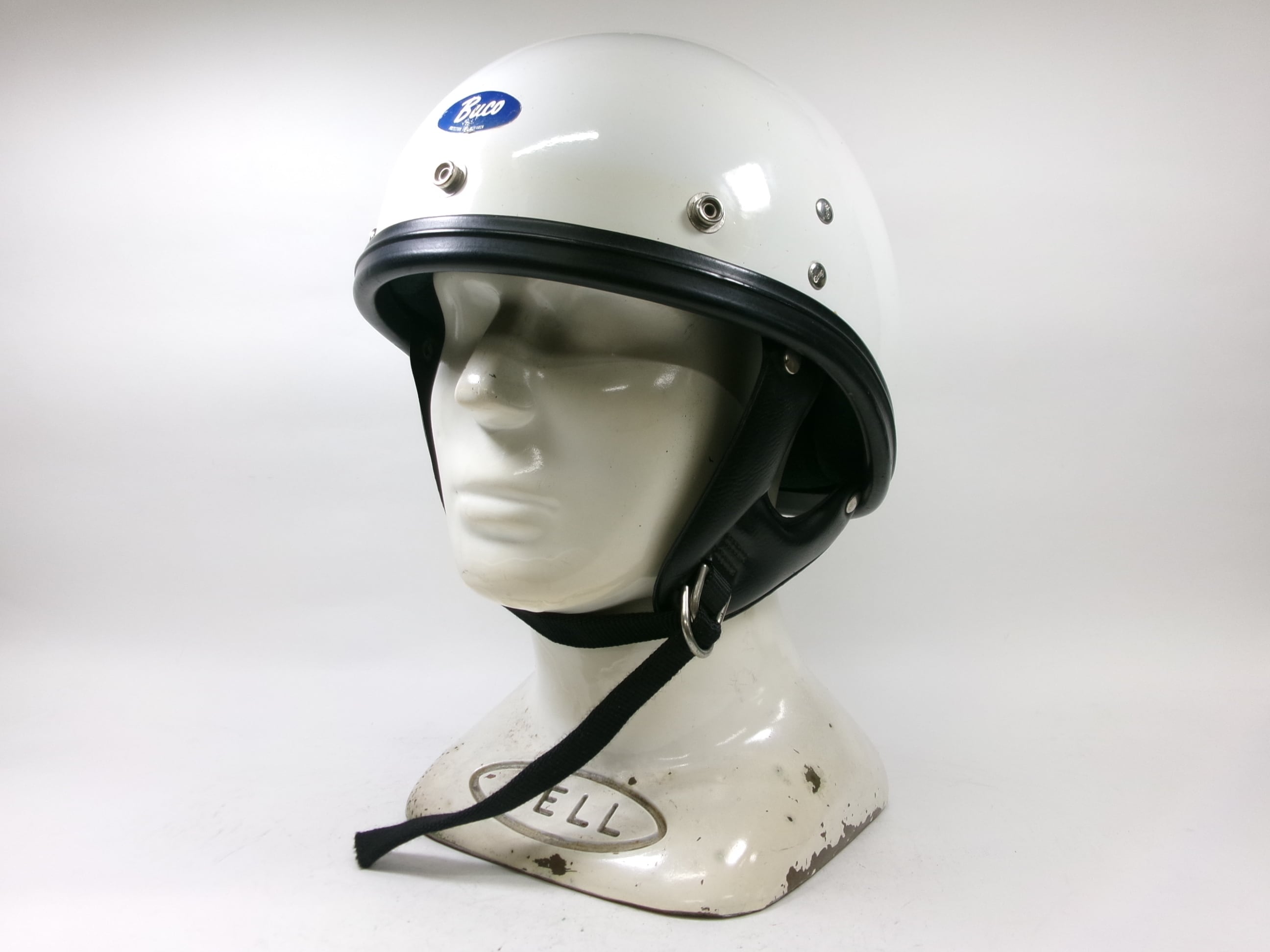 銀ベル! 60s BELL SHORTY ハーフヘルメット 目深加工済み M オールド