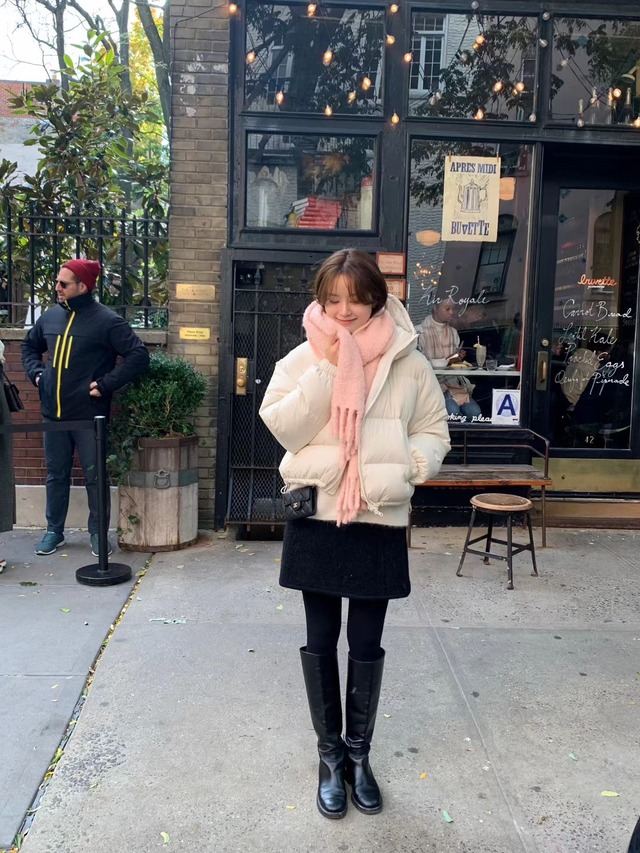 (予約) ounce / Fluffy alpaca wool boucle muffler 2color