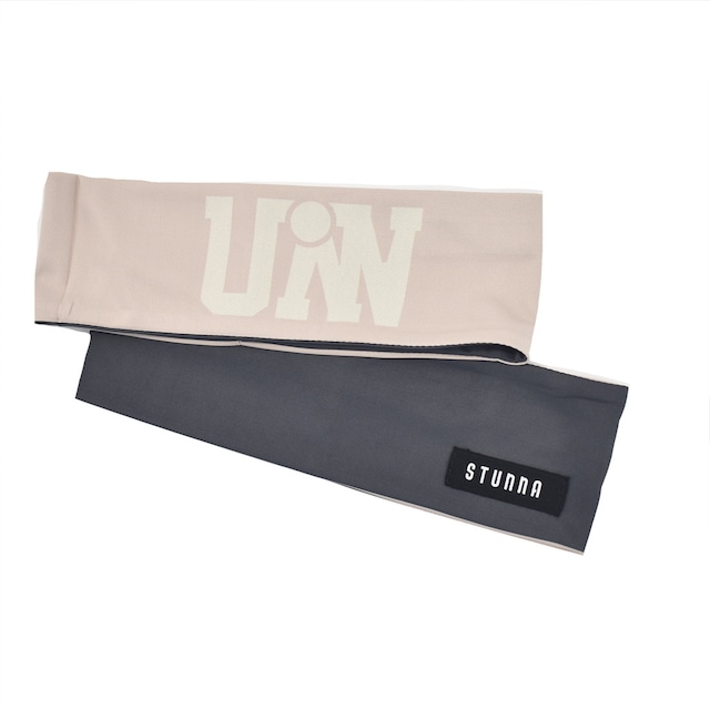 Reversible head band Gray / Cream