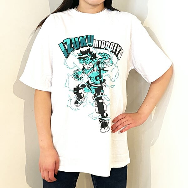 僕のヒーローアカデミア デク Tシャツ(ホワイト) Mサイズ アパレル