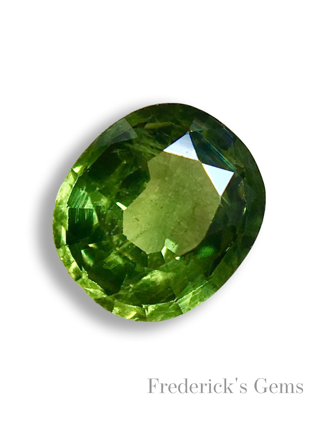 落ち着いた翠に煌くブリリアンス 0.8ct 天然 グリーンサファイア ルース | Frederick’s Gems&Jewelry powered  by BASE