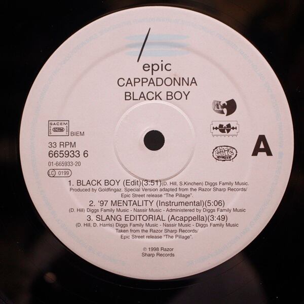 Cappadonna / Black Boy [EPC 665933 6] - 画像3