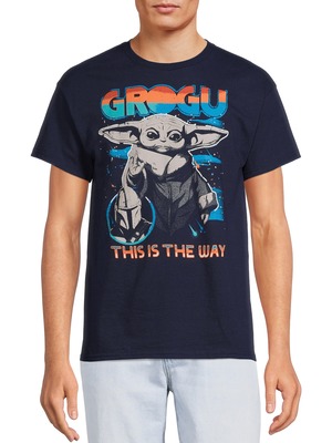 スターウォーズ Tシャツ Star Wars Men's & Big Men's Retro Vintage Grogu Graphic Tees