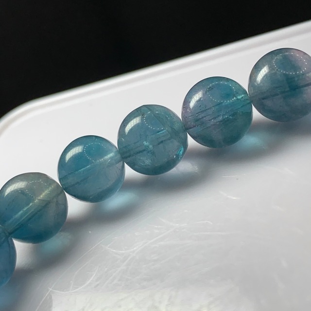 f142.ブルーメイン♪グラデーションフローライトブレスレット