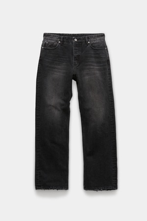 [COOR] Kenton Fly Straight Denim Pants (Washed Black) 正規品 韓国ブランド 韓国通販 韓国代行 韓国ファッション クール クーア クアー COOR 日本 店舗