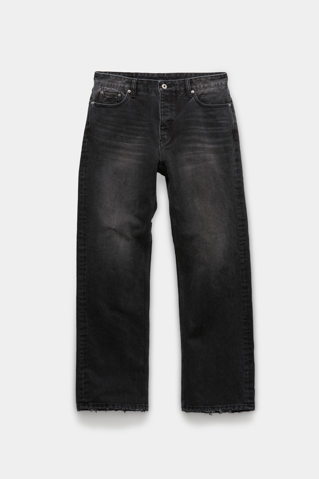[COOR] Kenton Fly Straight Denim Pants (Washed Black) 正規品 韓国ブランド 韓国通販 韓国代行 韓国ファッション クール クーア クアー COOR 日本 店舗