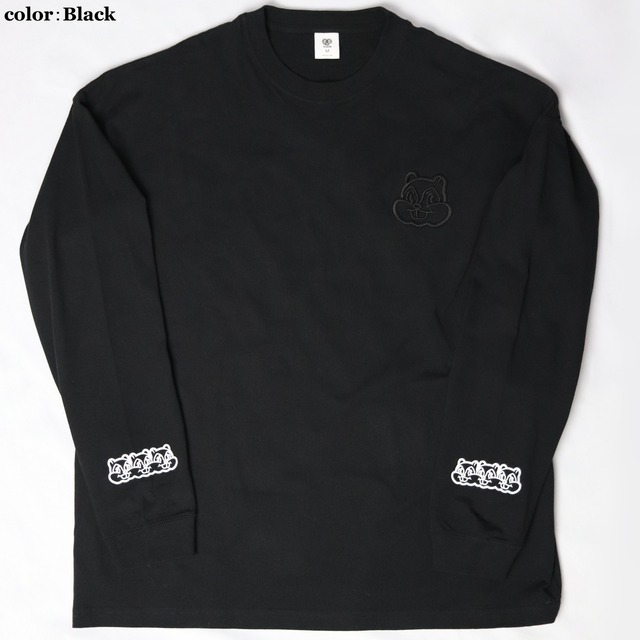 Squirrel Long sleeve T-shirt （スクワロル ロング スリーブ ティーシャツ)【Gray】