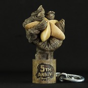 [数量限定] "5th Anniv" SUPER BIG KEYHOLDER - serial.10 /Brown ink wash