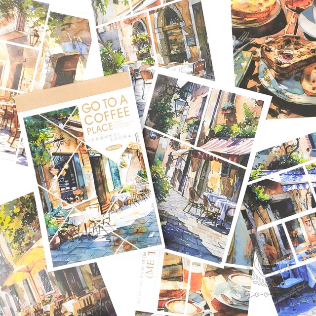 30枚入りシールパッド GO TO A COFFEE 4 <S1038>