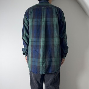 90s NAUTICA plaid shirt L 古着