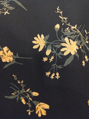 handsomewoman/花柄オールインワンピ/ハンサムウーマン古着服レトロノースリーブ昭和日本製madeinjapan