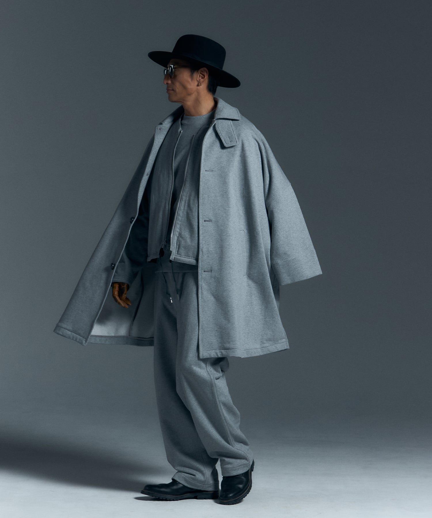 BIG SILHOUETTE SWEAT COAT サイズL BIG SILHOUETTE SWEAT COAT［HSJ003］ | HAPPY SAUCE