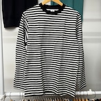 BORDER L/S T-shirts（BKxWH）