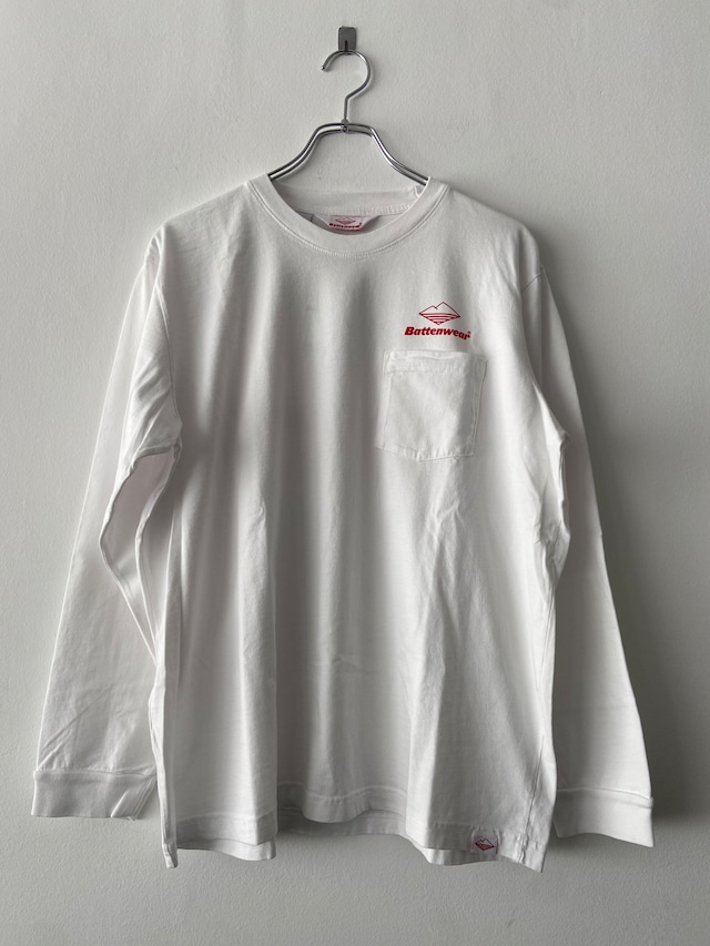 BATTENWEAR / TEAM L/S POCKET TEE / WHITE