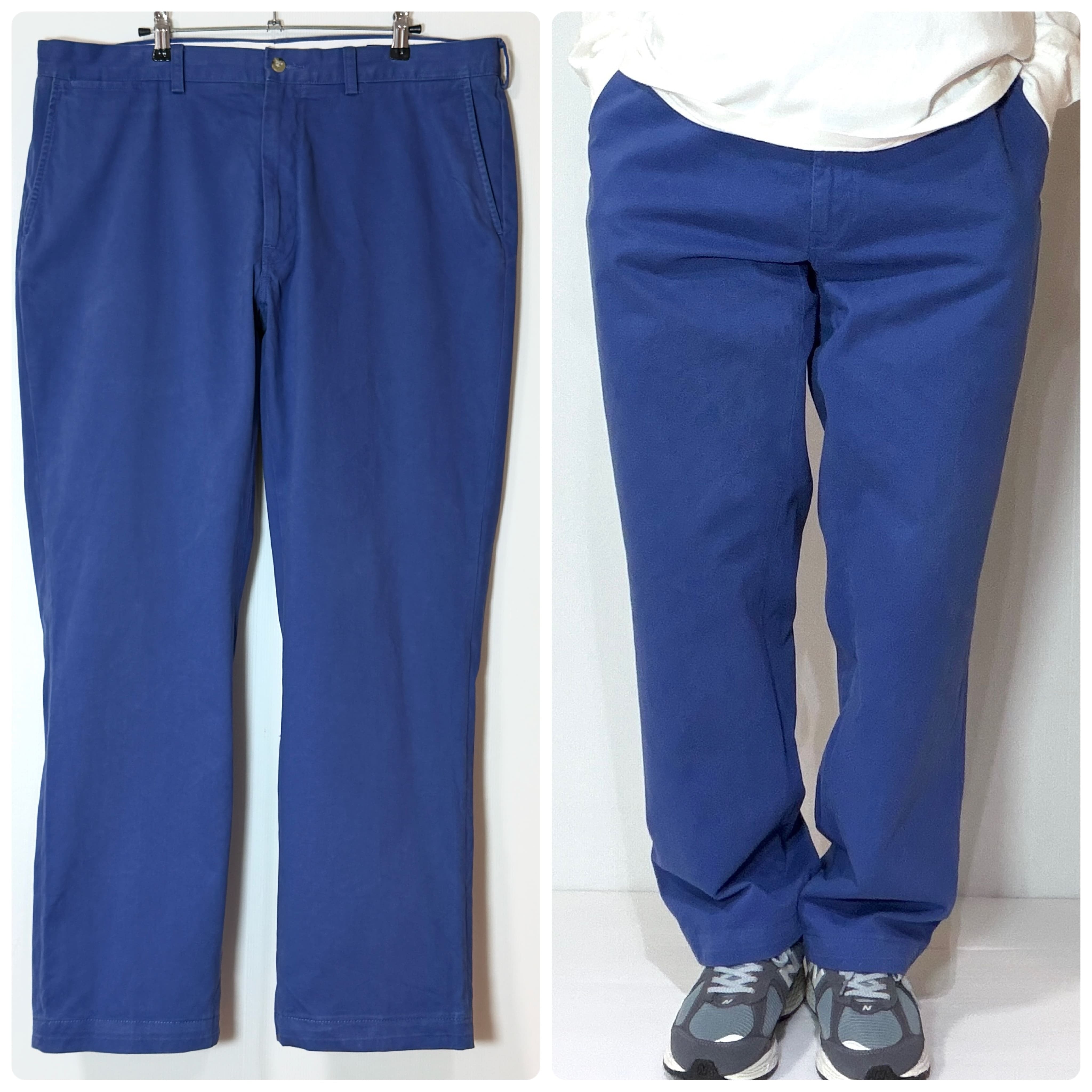 美品 90s Polo by Ralph Lauren 36x32 NO TUCK CHINO PANT 100% COTTON