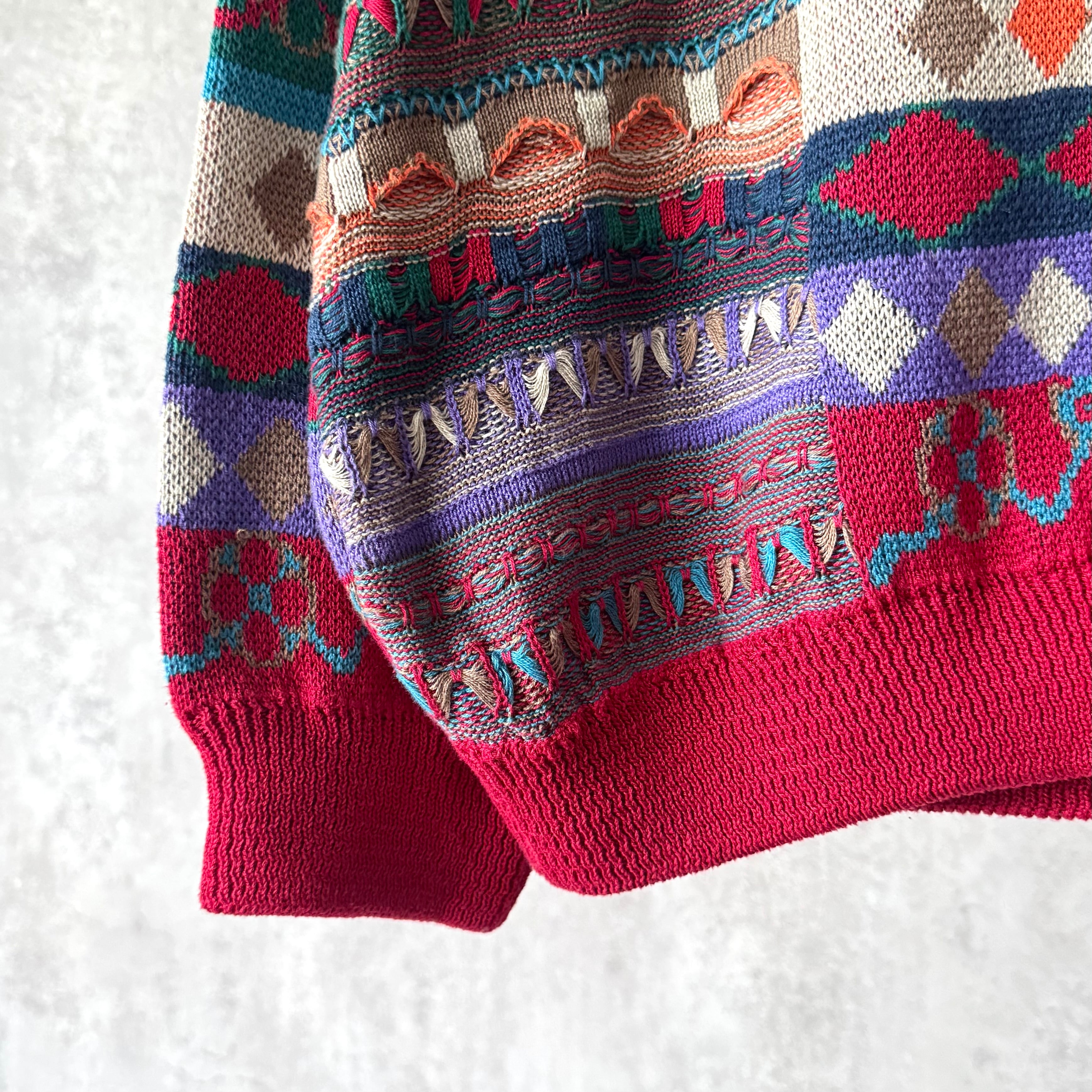 90s Coogi 3D cotton knit | Muri vintage