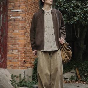 Round neck knit cardigan M15099