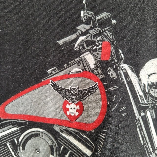 1990s Motorcycle Print T-Shirt Size XL / 90年代 ハーレー バイカー