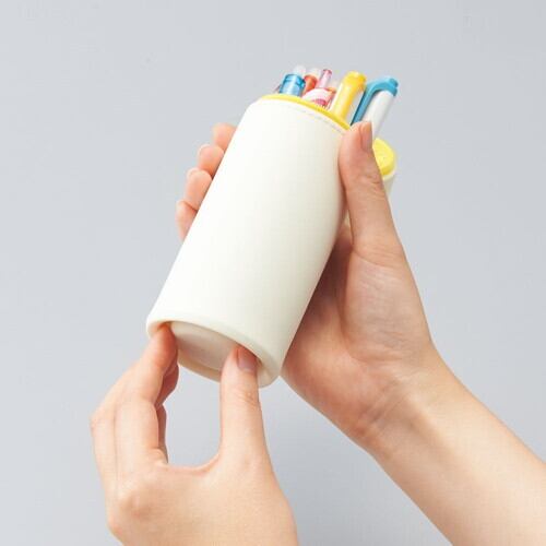 ハチワレ猫スタンドペンケース L size