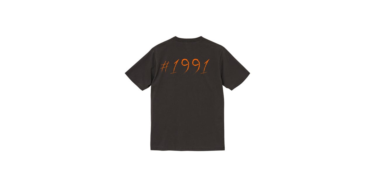 1991 vintage T-shirt (BLK/OR)