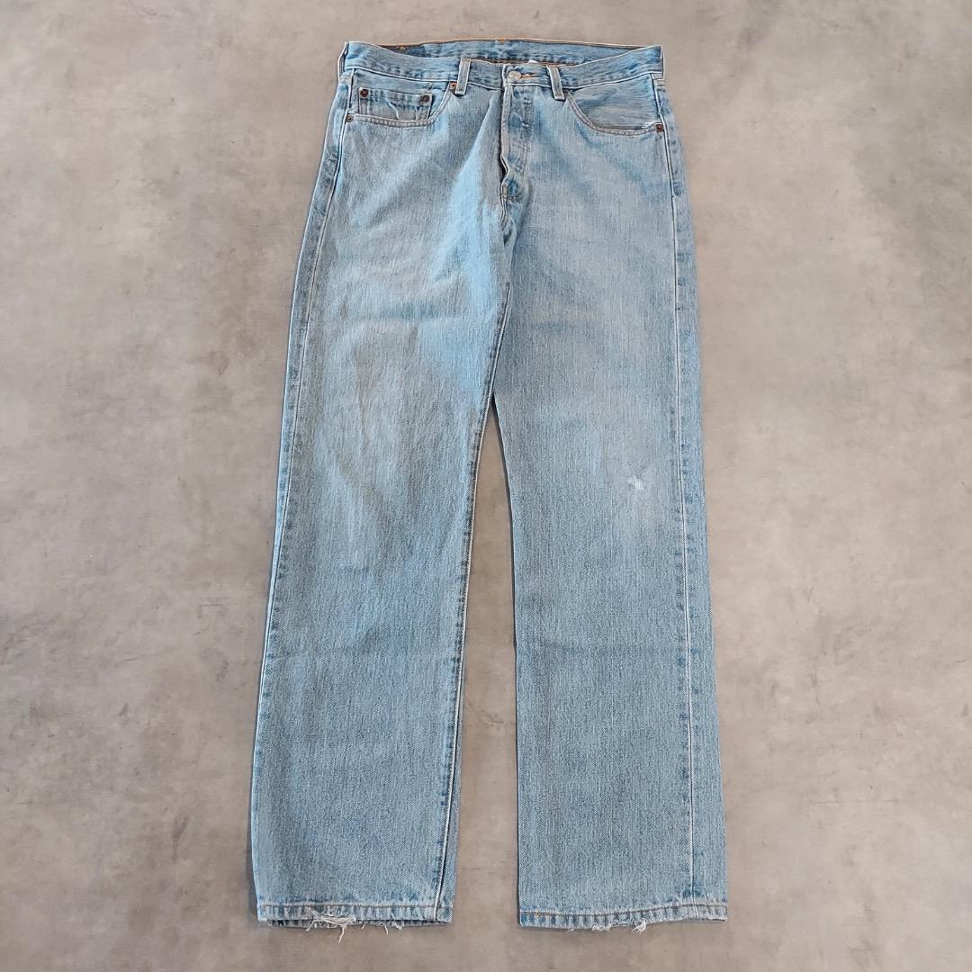 リーバイス501 Levis W33 青 古着 00s Y2K ヒゲ 21874
