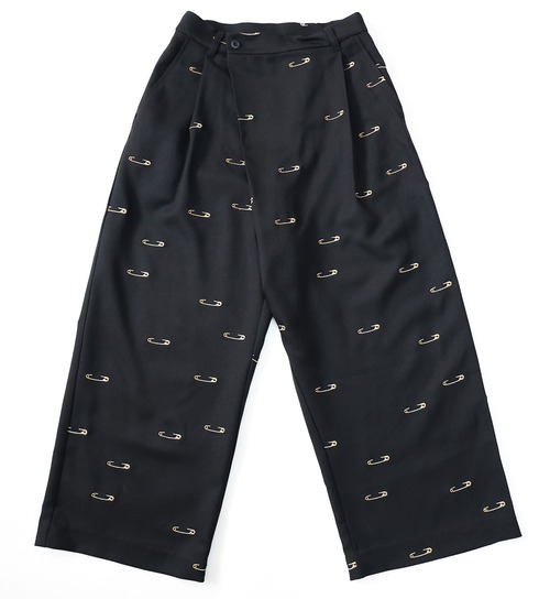 【michirico】【26AW】【30】【adultS,M】Safety pin embroidery pants