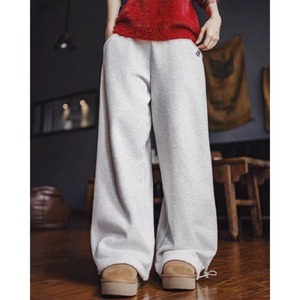 Knit Casual Long Sweat Wide leg Pants 125538