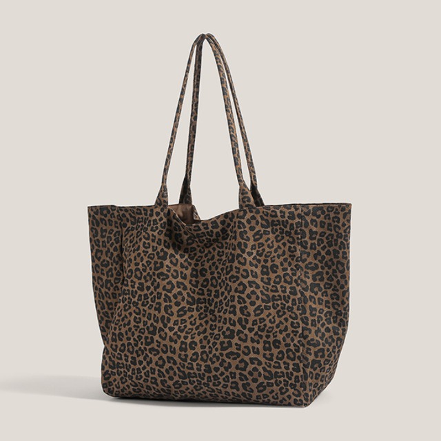 leopard print reversible tote bag　レオパードリバーシブルトートバッグ　J1451
