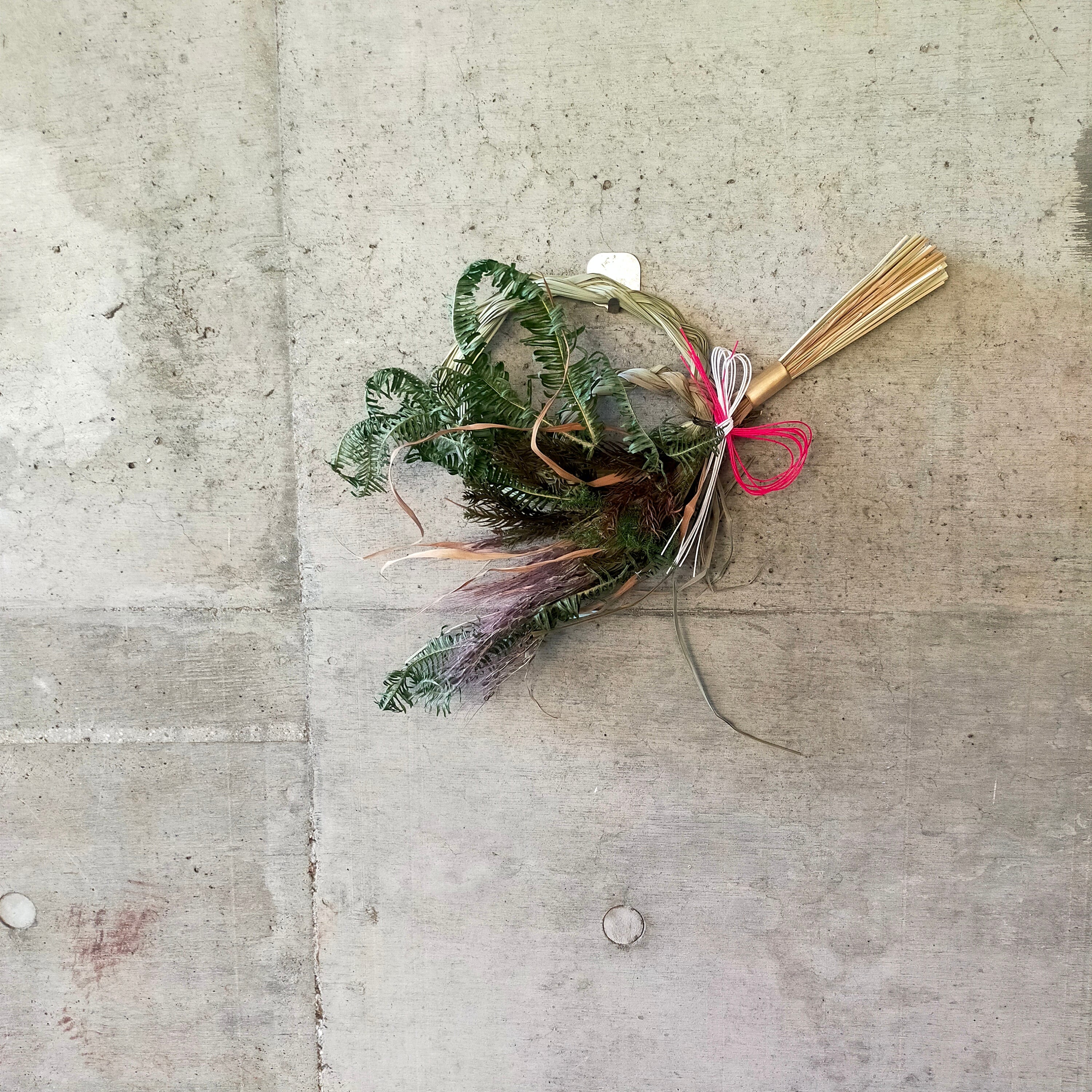 ドライフラワーしめ縄【Dried Flower Japanese wreath】
