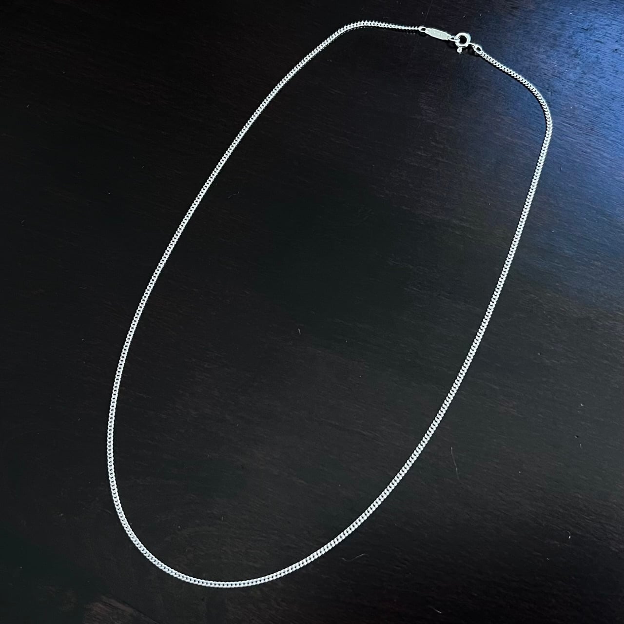 VINTAGE TIFFANY & CO. Curb Chain Necklace Sterling Silver