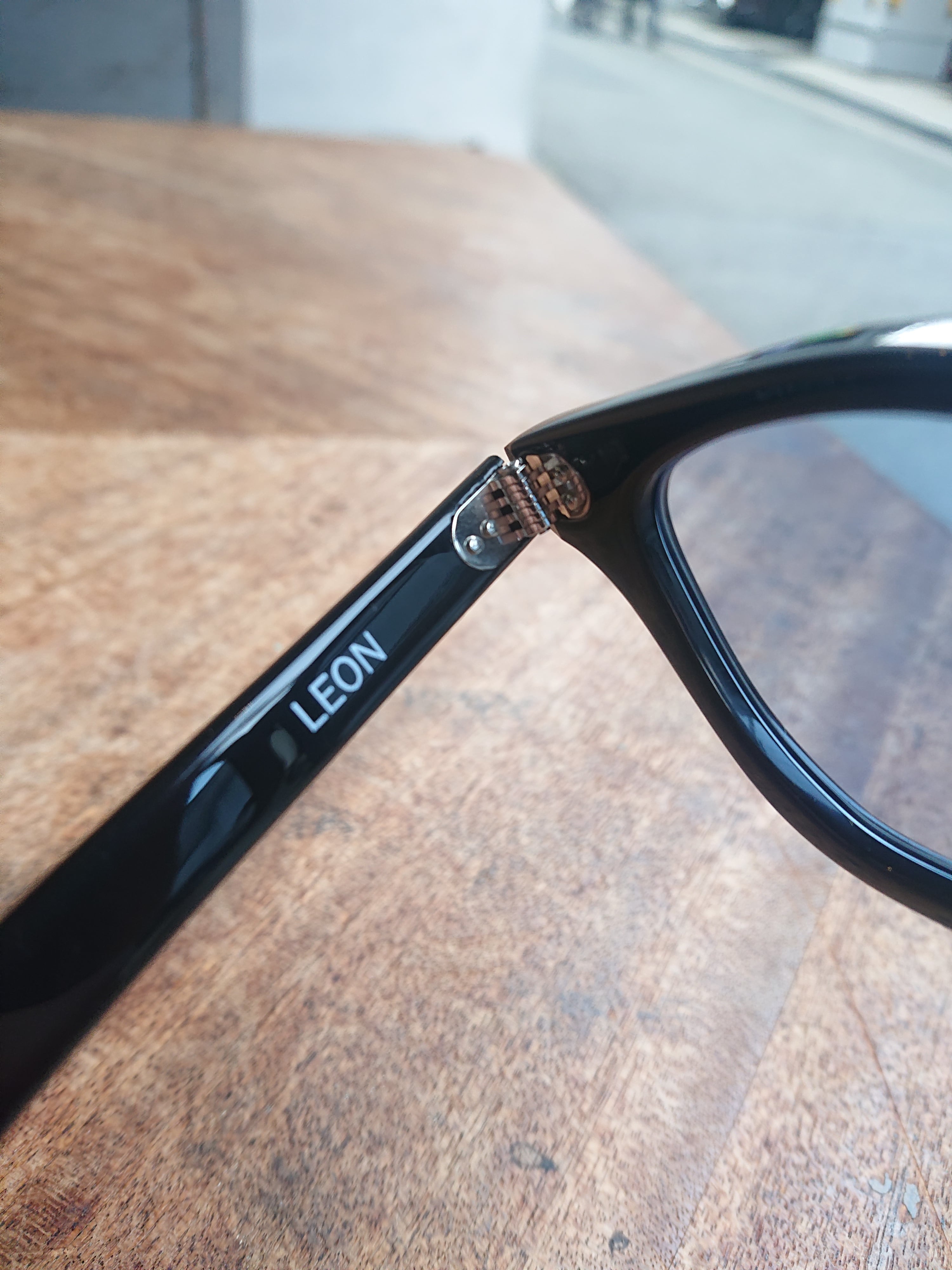 Harman Optical Co.“LEON” Black × Blue | BOW & ARROW WEB STORE