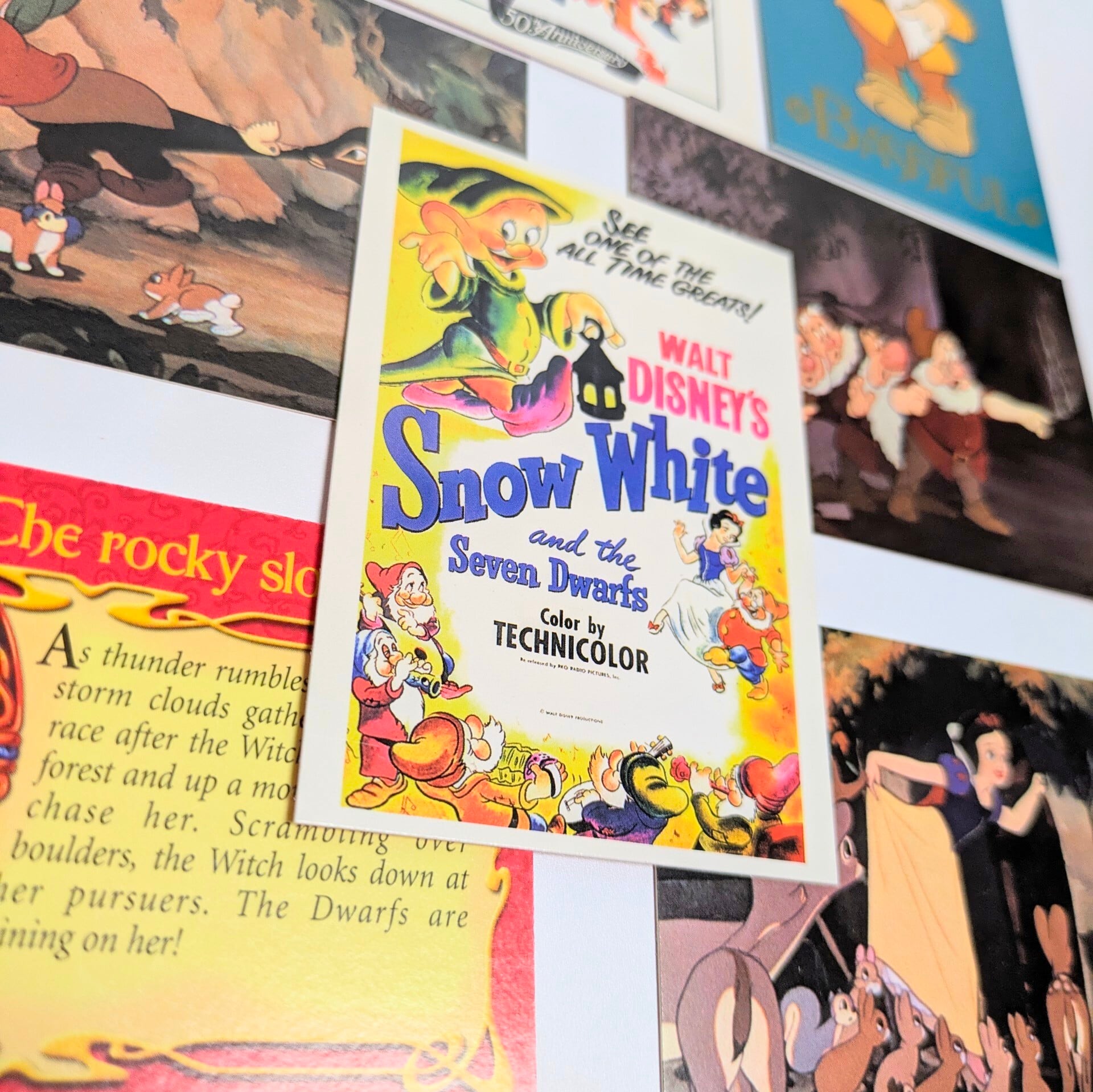 ♧ ☆送料無料!☆ 1993年製 SKYBOX【 DISNEY Snow White and the Seven Dwarss( 白雪姫と七人のこびと)】トレーディングカード 単品 (1個= 8CARDS)〚アメリカン雑貨 アメトイ〛
