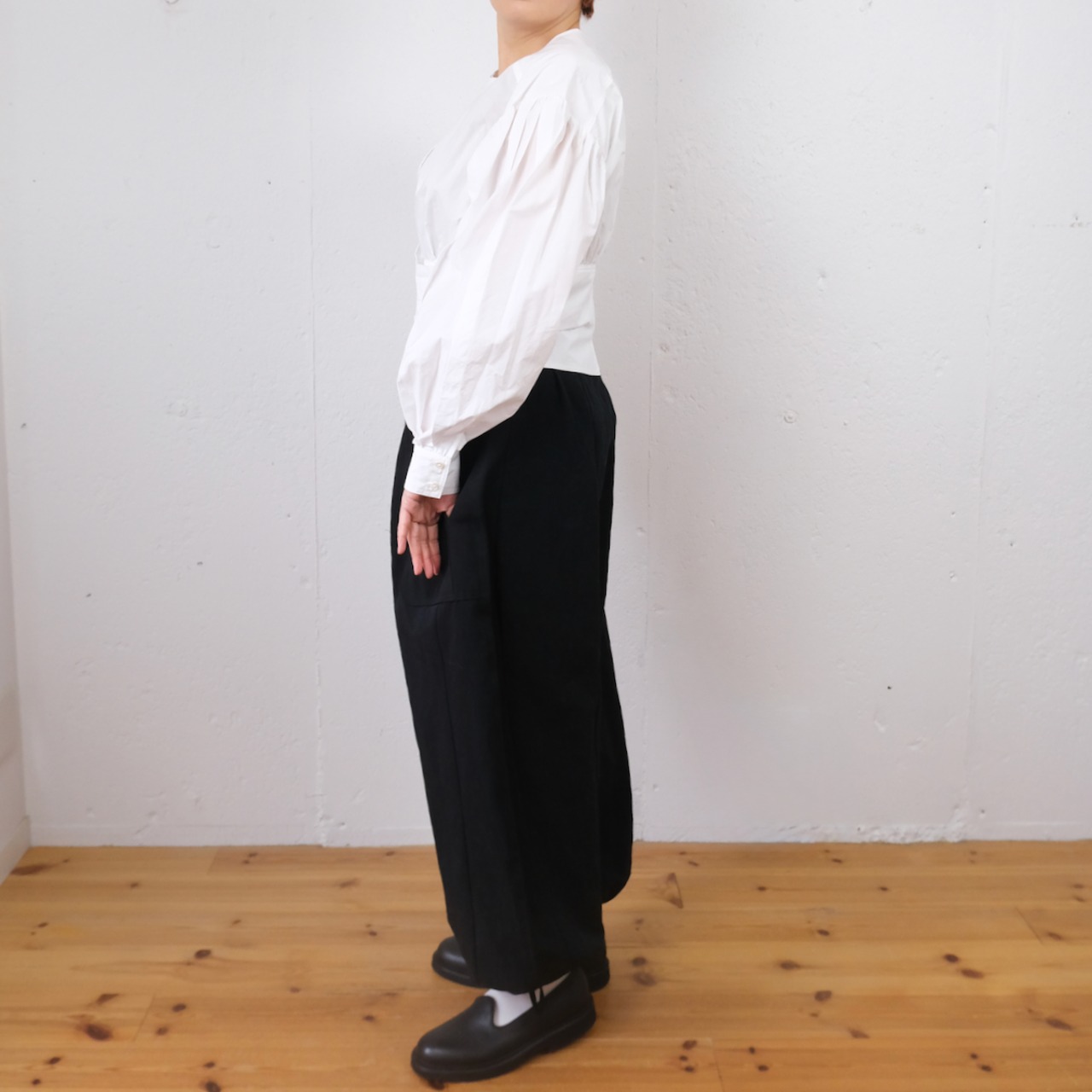 NativeVillage (ネイティブヴィレッジ) No.1 雪のきれ ベルテッドブラウス